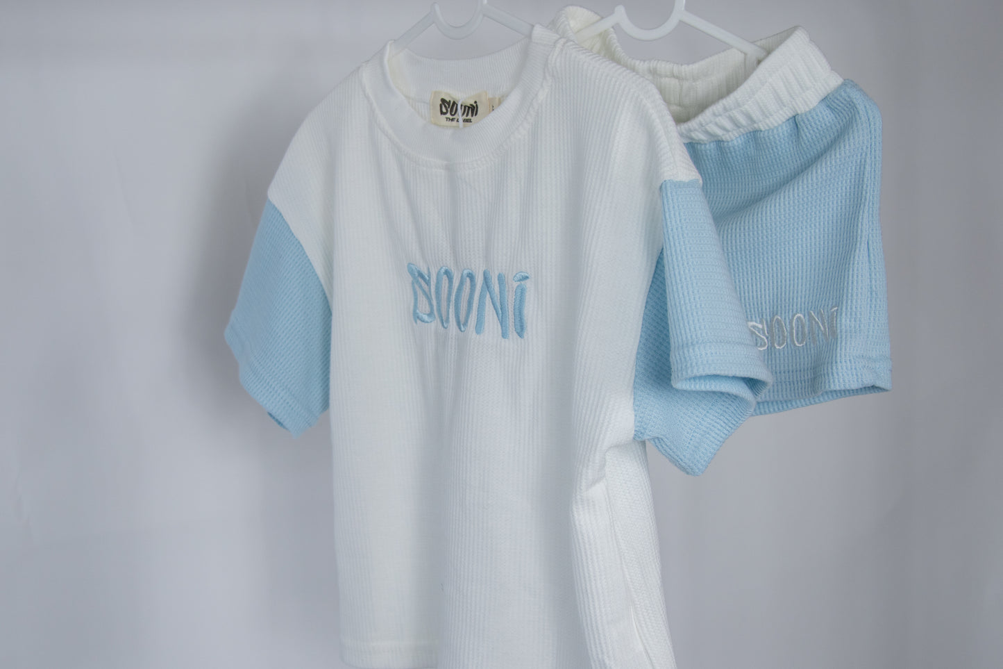Waffle set- Sky blue