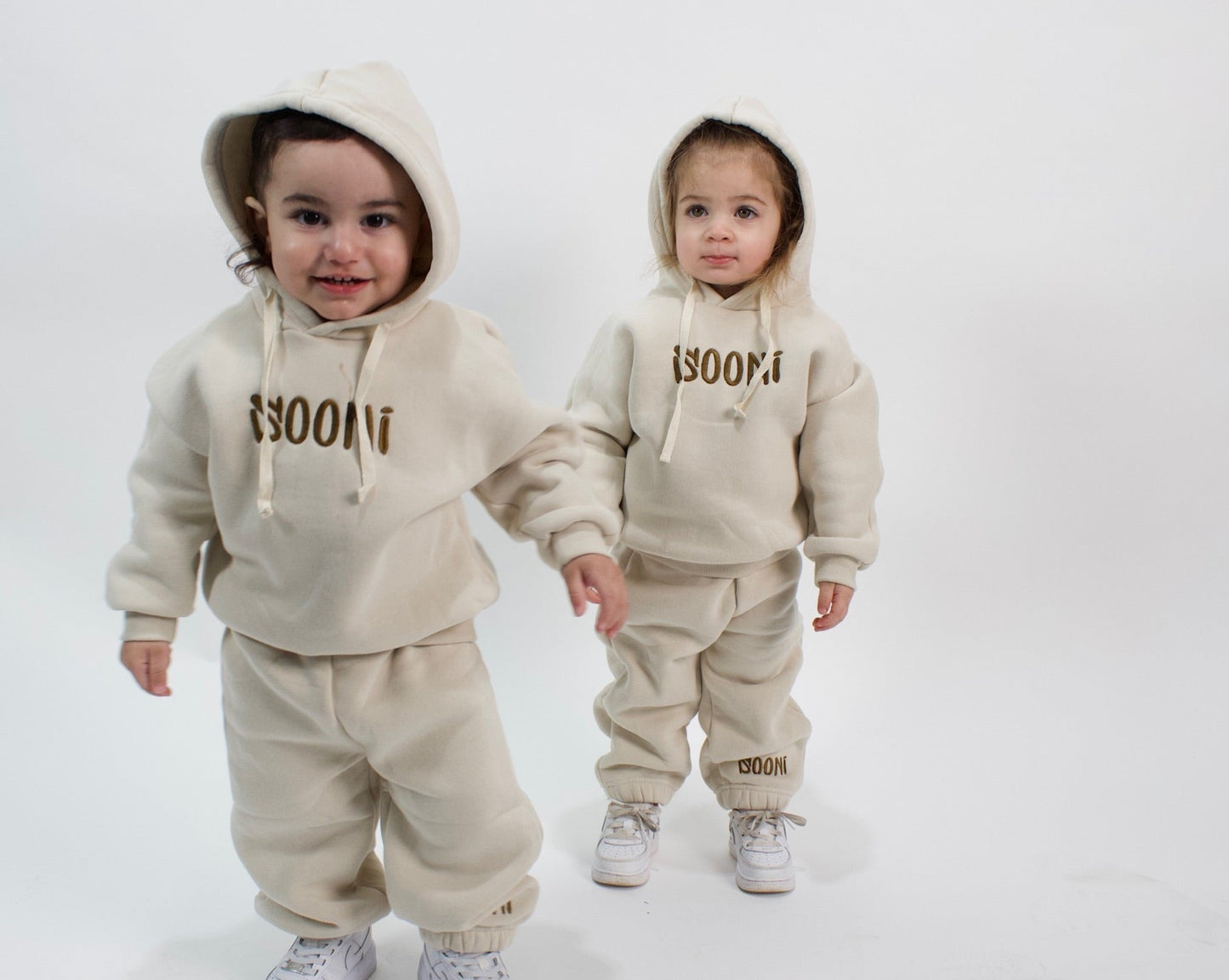 Classic logo tracksuit- cream