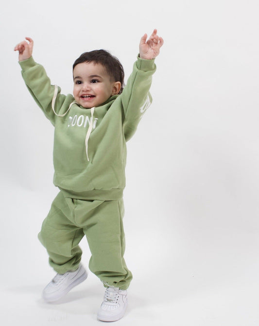 Classic logo tracksuit - sage green