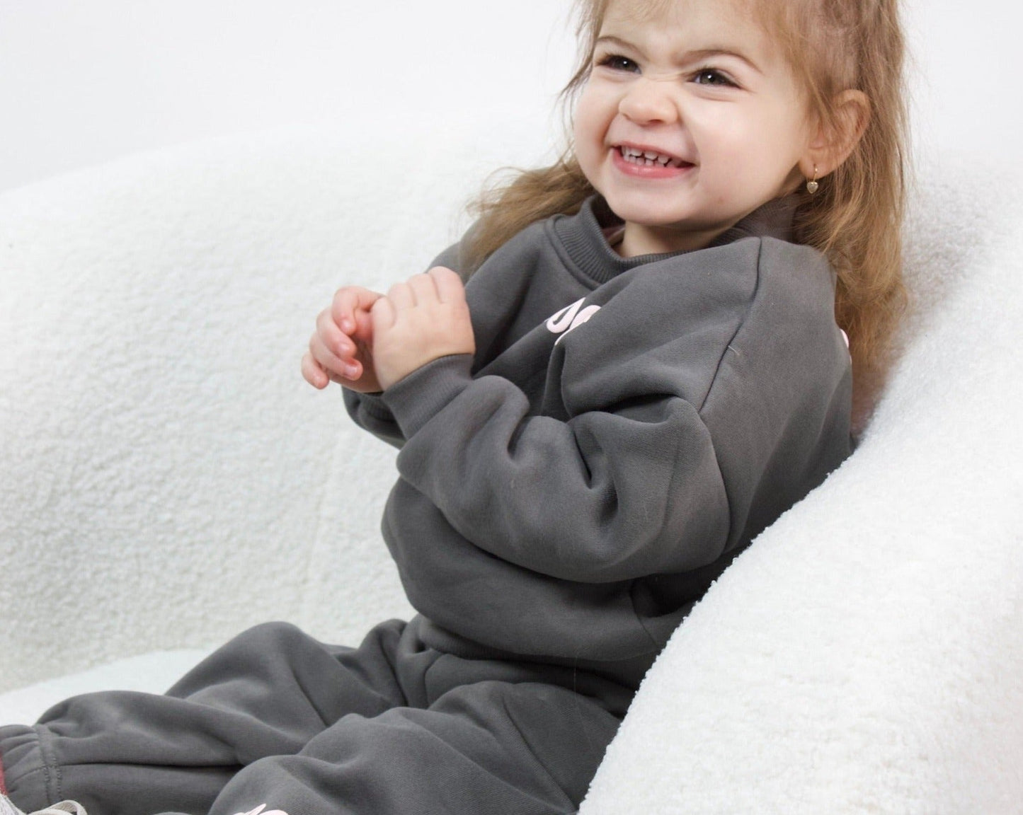Essential puff print tracksuit- grey