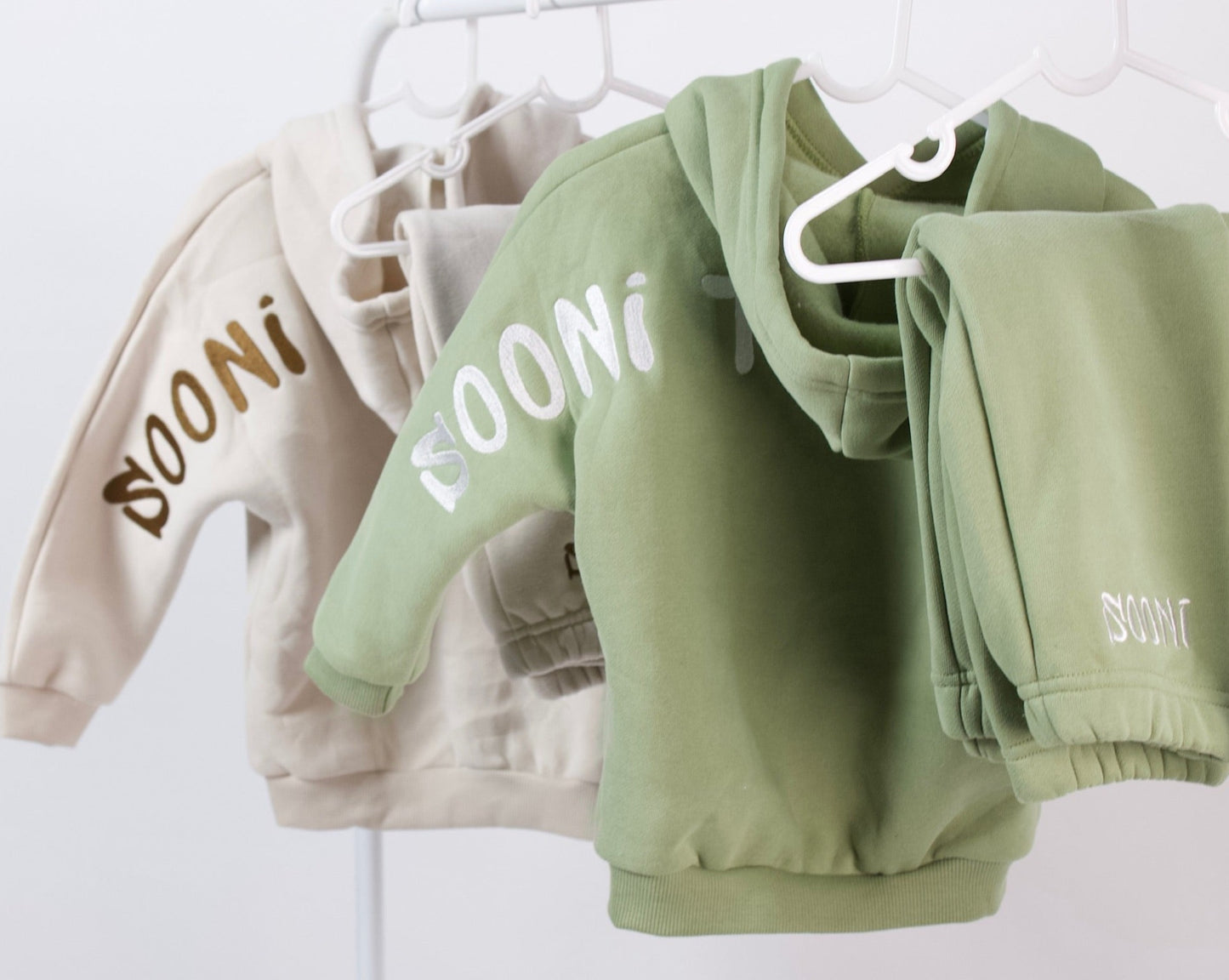 Classic logo tracksuit - sage green