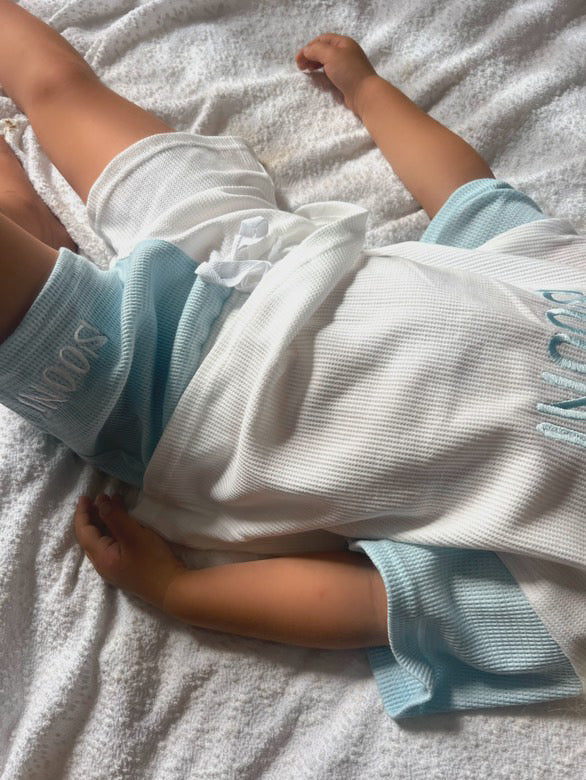 Waffle set- Sky blue